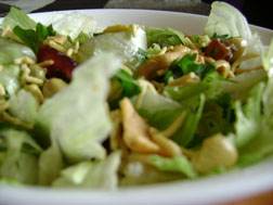 Bhuja Mix, Curried Cashews* and Grape Salad